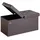 DEUBA Polsterbank Faltbar Gepolstert Braun 80 x 40 x 40 cm