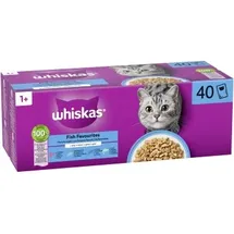 Whiskas Fisch Auswahl in Gelee 40 x 85 g
