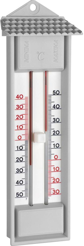 Preisvergleich Produktbild FORMAT Thermometer Maxima-MinimaKunststoff grau