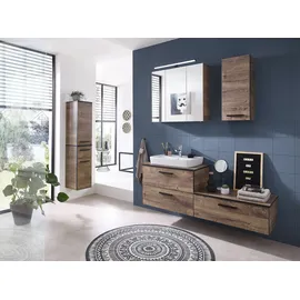 Saphir Quickset 374 Badschrank 30 x 142 x 32,5 cm Braun