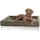 Knuffelwuff Hundebett Santiago M-L 85 x 65 cm khaki