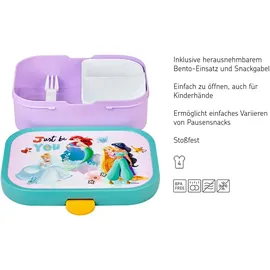 Mepal Campus Brotdose mit Bento-Einsatz und Gabel 750 ml Disney Princess