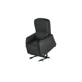 HIMOLLA Fernsehsessel 7568 Leder 77 x 104 x 85 cm Schwarz elektrisch