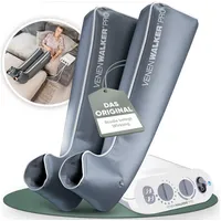 VenenWalker Venentrainer VenenWalkerPro2 Venen-Therapiegerät zur Lymphdrainage, mit professioneller Wechseldrucktechnik & innenliegenden Kammern grau Lang Plus