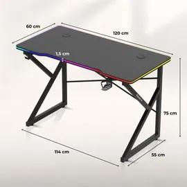 huzaro Schreibtisch Hero 1.7 Schwarz