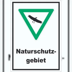 HB-Druck Naturschutzgebiet Aufkleber A8 (52x74mm)