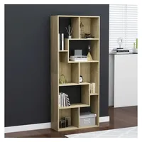 VidaXL Bücherregal Sonoma-Eiche 67x24x161 cm Holzwerkstoff