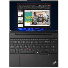 Lenovo ThinkPad E16, Intel Core Ultra 5, 40,6 cm (16"), 1920 x 1200 Pixel, 16 GB, 512 G - Schwarz