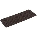 Kettelservice-Metzker Stufenmatte Treppenteppich Tulus Rechteckig Aufleger selbstklebend 60x25cm Kaffeebraun 14 Stück