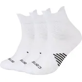 CAMANO Sport-Kurzsocke 3er Pack Schwarz/Weiß 39-42