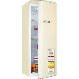 Exquisit Retro Vollraumkühlschrank RKS325-V-H-160C (225 l, 1465 mm hoch, Magnolienweiss)