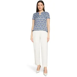 Betty Barclay Satinbluse mit Print Blau/Weiß 44