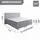 4mybaby GmbH Best For You Boxspringbett Neo 180x200 Silber, - Silber