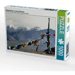 Gebetsfahnen vor dem Himalaya (Puzzle)