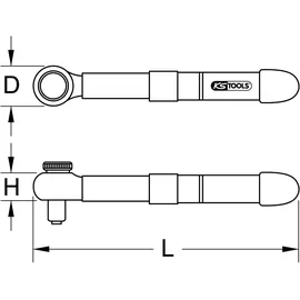 KS Tools Mini Drehmomentschlüssel 1/4" 5-25 Nm