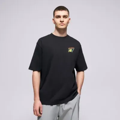 NEW BALANCE T-SHIRT CLASSIC TRI-LOGO HEAT MAP - Schwarz - XL