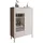 lookway Glasvitrine LUMI 103 x 41 x 130 cm Beige