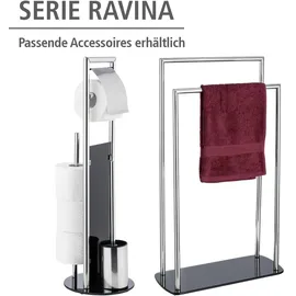 Wenko WC-Bürstengarnitur Ravina Silber/Schwarz 3in1