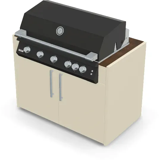 Brabura Fusion 500 RM Modul| Neuestes Edelstahlmodell - Iron Corten / Perle Blanche / Silberner Griff