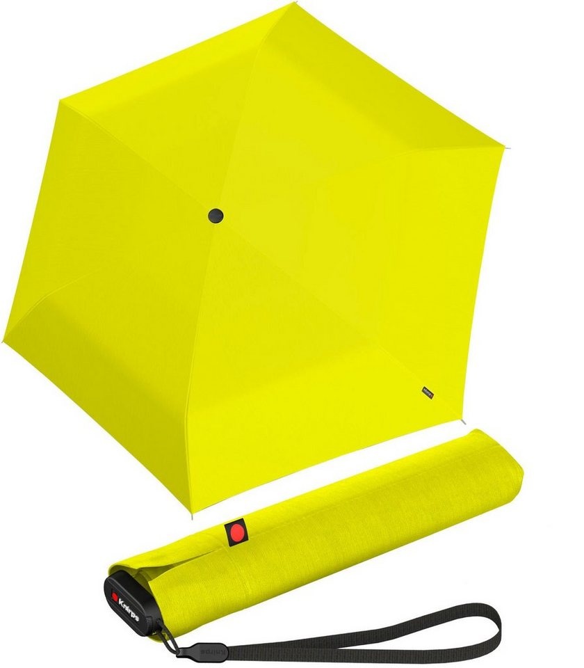 Knirps® Taschenregenschirm US.050 Ultra Light Slim Manual, extrem leicht und super kompakt gelb RS-Versand