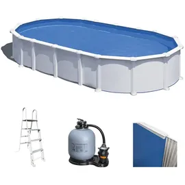 Gre Haiti Ovalpool 730 x 375 x 132 cm inkl. Sandfilteranlage