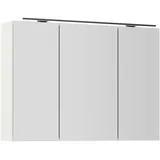 Nobilia Spiegelschrank NOBILIA "Prina", weiß (alpinweiß glanz), B:100cm H:72cm T:21cm, Schränke, in Breiten 60, 80, 100 und 120 cm, innenliegende Steckdose