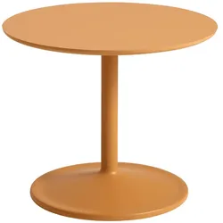Muuto Soft Beistelltisch, Ø 48 cm, höhe 40 cm, orange laminat / orange