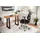 KADIMA DESIGN Schreibtisch Massivholz Schmal Industrial Platzsparend | Gr.: onesize