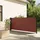 furnicato Seitenmarkise 120 x 500 cm Braun Polyester