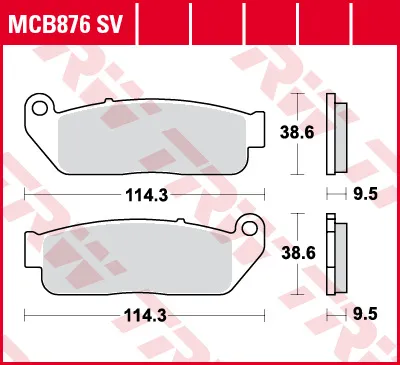 TRW Lucas Sintered voering MCB876SV