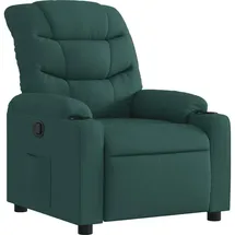 vidaXL Relaxsessel Ilaktra Polyester 50 x 80,5 x 147 cm Dunkelgrün mit Liegeposition