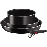 TEFAL Ingenio Essential 4-teiliges Topf- und Pfannenset, abnehmbarer Griff, Antihaftversiegelung, stapelbar »L1539632«