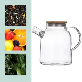 Relaxdays Teekanne Glas 1,8 l