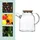 Relaxdays Teekanne Glas 1,8 l
