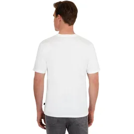 TRIGEMA T-Shirt TRIGEMA "TRIGEMA T-Shirt DELUXE Baumwolle", Herren, Gr. M, weiß, 100% Baumwolle, Basic, Shirts T-Shirt, Topseller