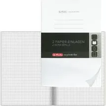 Herlitz Notizbuch Refill A5 kariert Schwarz/Weiß