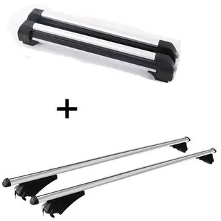 Skiträger VDP-S4 4 Paar Ski + Relingträger Tiger XL kompatibel mit für Opel Insignia Sportourer 2009-2017