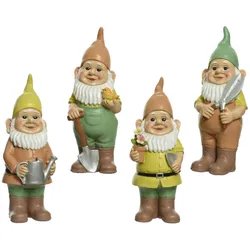 Decoris 1 Dekofiguren 29cm Keramik Gartenzwerge Gartendeko Sommerdeko Gartenfiguren bunt