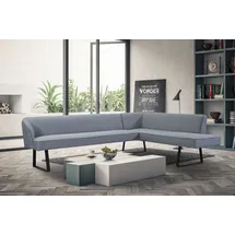 exxpo - sofa fashion Eckbank Americano, mit Keder und Metallfüßen, Bezug in verschiedenen Qualitäten,