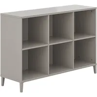 yuny by paidi Sideboard YUNY BY PAIDI "BROTHER STU mit 6 offenen Fächern", grau (taupe), B:123,4cm H:83,7cm T:38cm, Holzwerkstoff, Sideboards, Sideboard, stabiles und langlebiges Regal, geprüfte Qualität