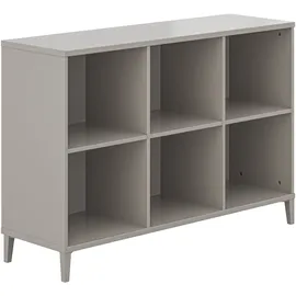 yuny by paidi Sideboard YUNY BY PAIDI "BROTHER STU mit 6 offenen Fächern", grau (taupe), B:123,4cm H:83,7cm T:38cm, Holzwerkstoff, Sideboards, Sideboard, stabiles und langlebiges Regal, geprüfte Qualität