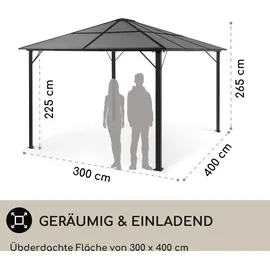 Blumfeldt Pantheon Solid Sky 3 x 4 m Schwarz