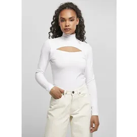 URBAN CLASSICS Big Langarm-T-Shirt Mit Stehkragen White 4XL