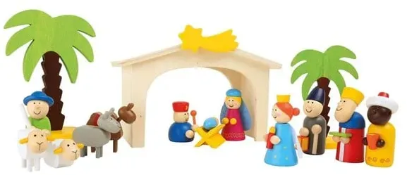 - Wooden Nativity Scene Playset 15dlg.