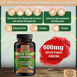 Scheunengut roter Panax Ginseng Kapseln 120 St.