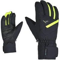 Ziener GARY AS(R) glove ski, black.poison yellow,