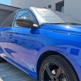 CARTREND Frontscheibenabdeckung silber-grau 2 St.