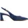 TAMARIS Damen Sling Pump mit Blockabsatz Leder, blau, 40 EU