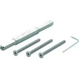 HOPPE Befestigungsset Türd.72-77mm Schrauben-L.M6x85 verz. VK10mm Stift-L.155mm