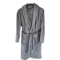 Bademantel Unisex Microfaser Saunamantel Morgen Supersoft Fleece Cashmere Touch Mantel Damen & Herren viele Farben und Größen (DE/NL/SE/PL, Alphanumerisch, XXL, Regular, Regular, Anthrazit) - XXL